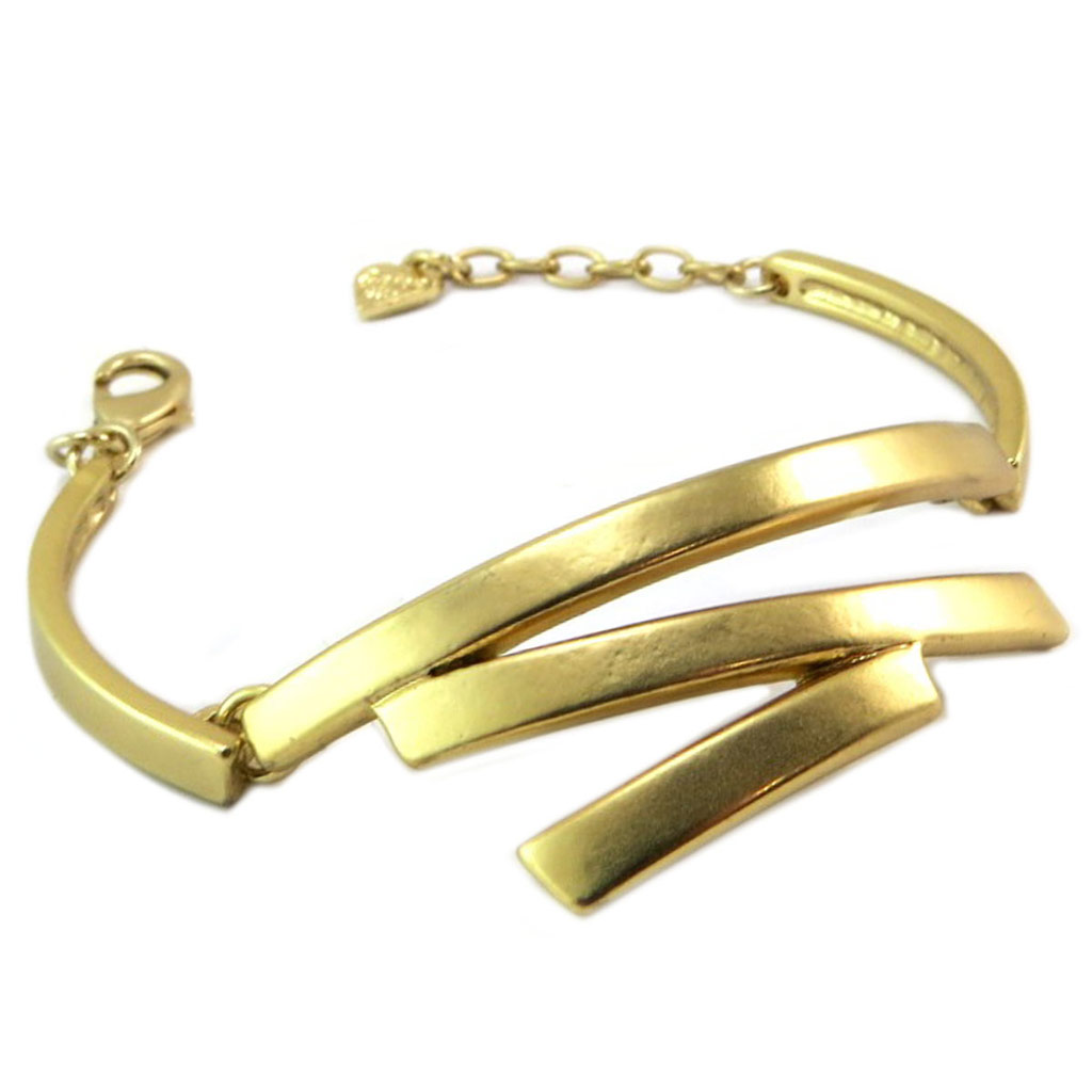 Bracelet Créateur \'Antica\' doré - 18x2 cm - [P6462]