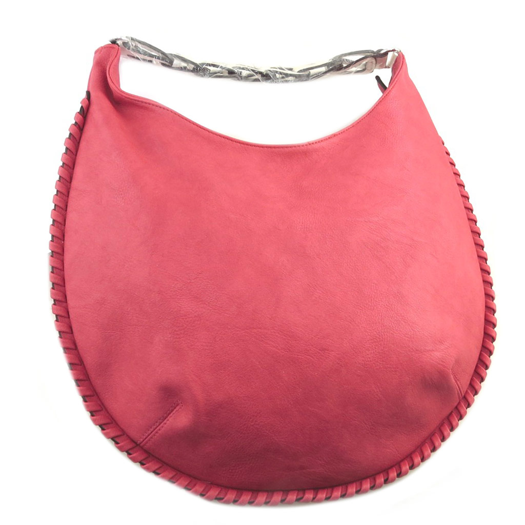 Sac créateur \'Scarlett\' rouge - 41x38x6 cm - [P8704]