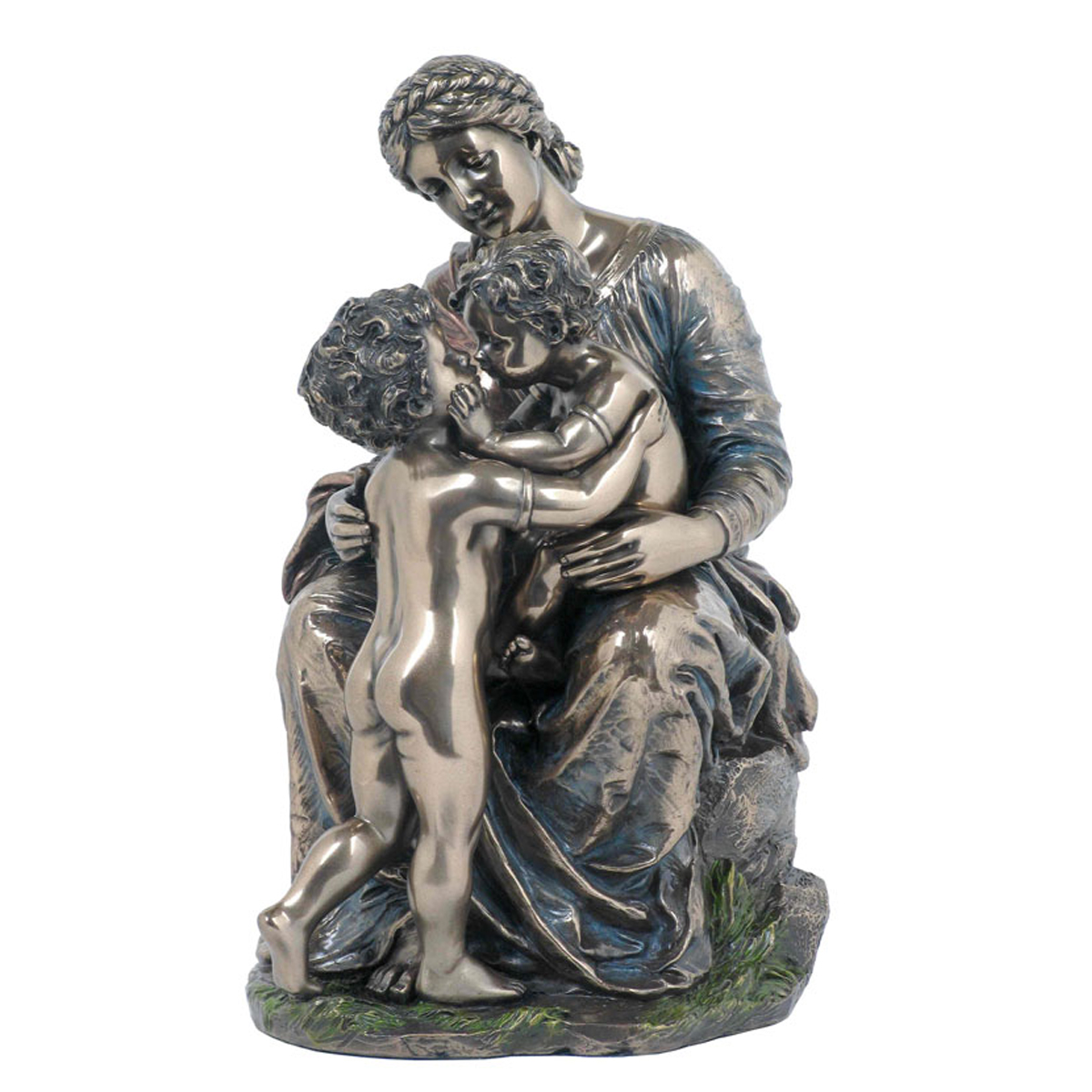 Figurine \'Amour Fraternel\' bronze - 22x14x12 cm - [P9700]