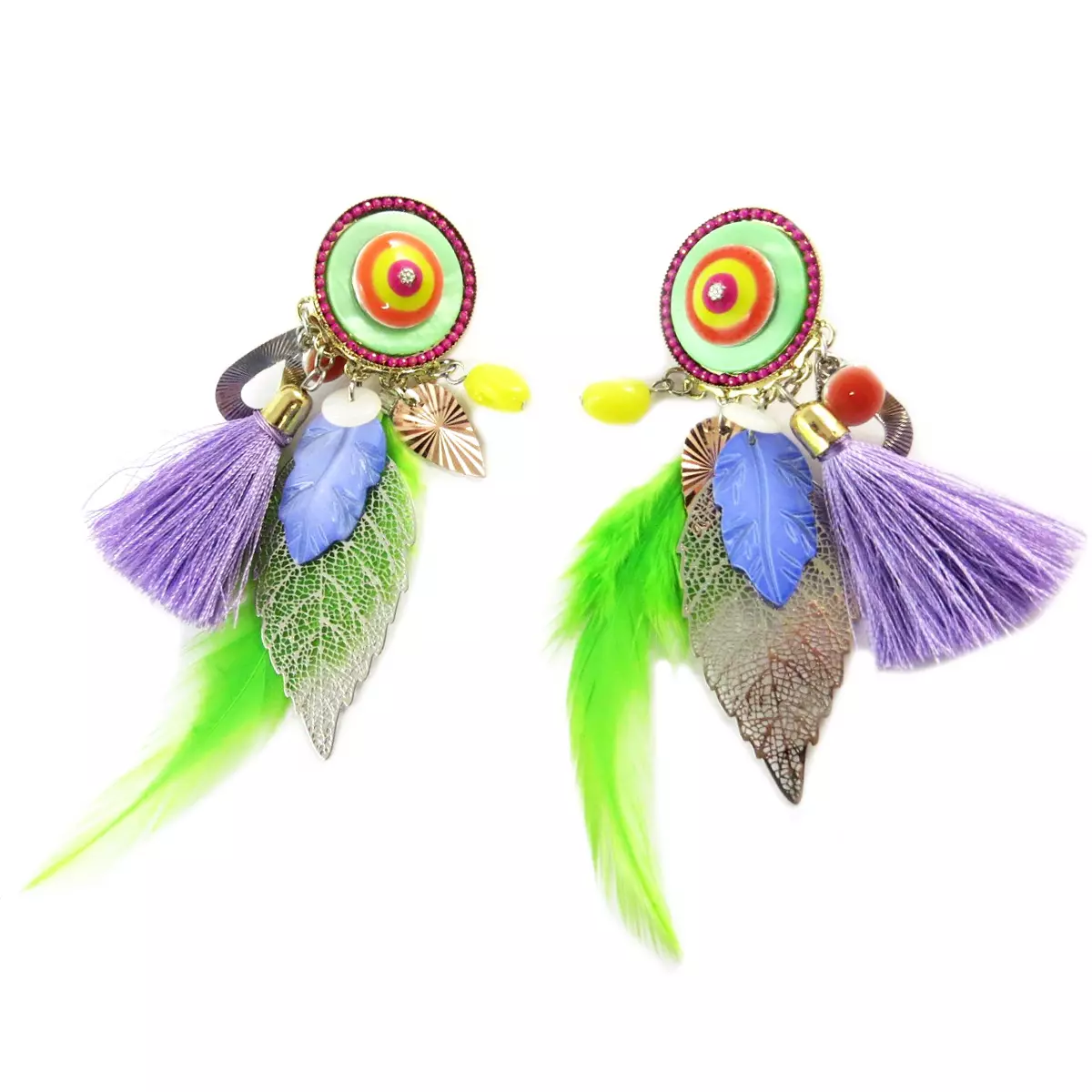 les trésors de lily Clips créateur 'Lilipoupettes' multicolore argenté 100x30 mm [Q1263]