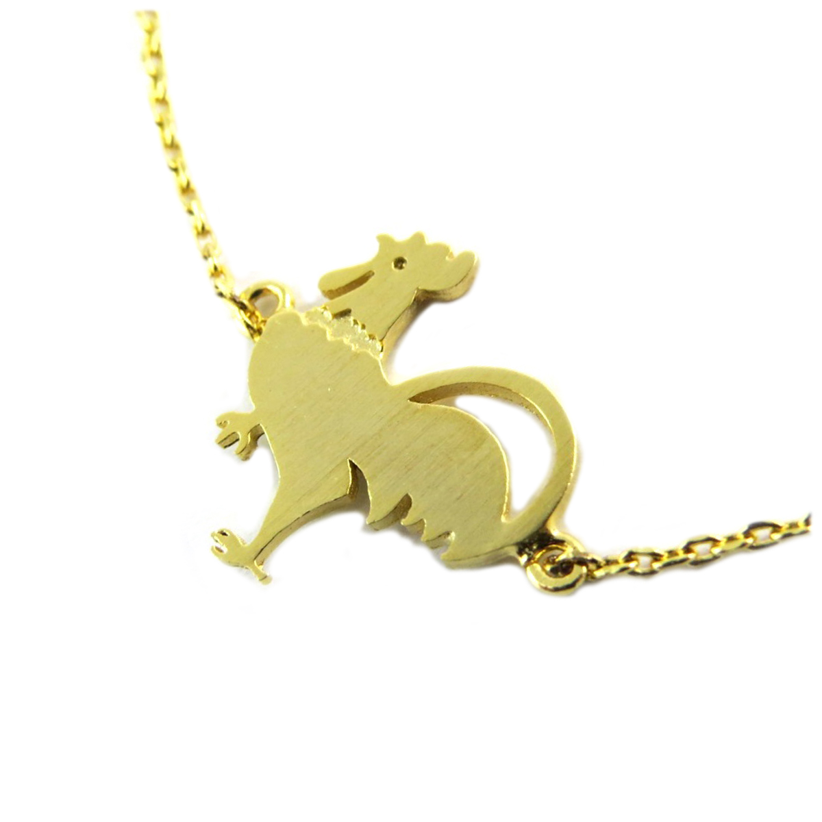 Bracelet artisanal \'Coq Français\' doré -  13x12 mm - [Q1338]