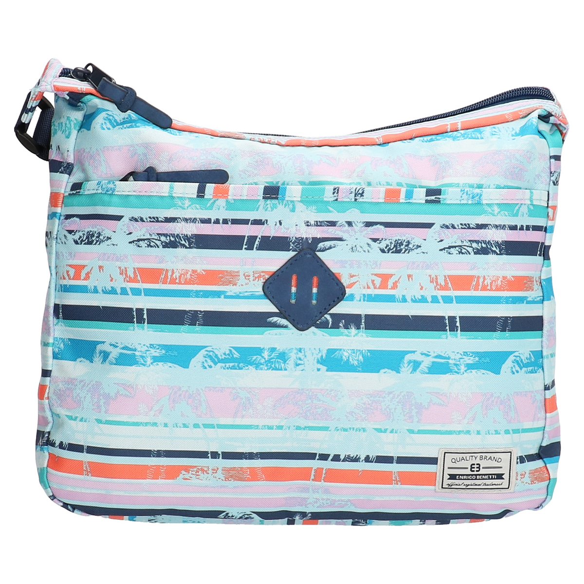 Sac bandoulière \'Enrico Benetti\' turquoise tropical - 33x255x8 cm - [Q1756]