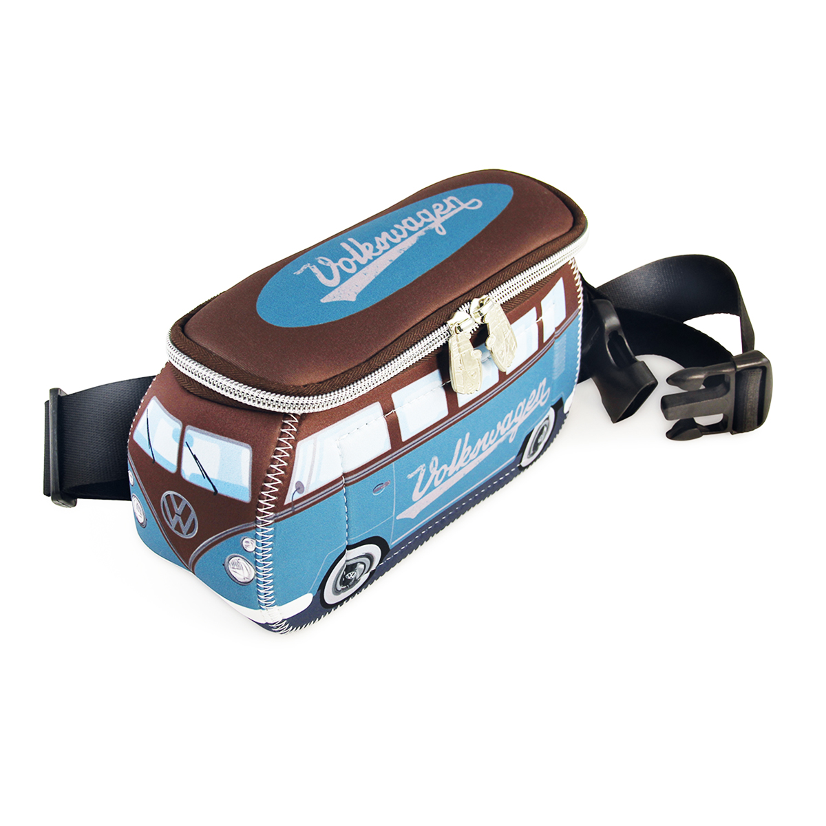 Pochette ceinture \'Volkswagen\' bleu marron - 25x11 cm - [Q1996]