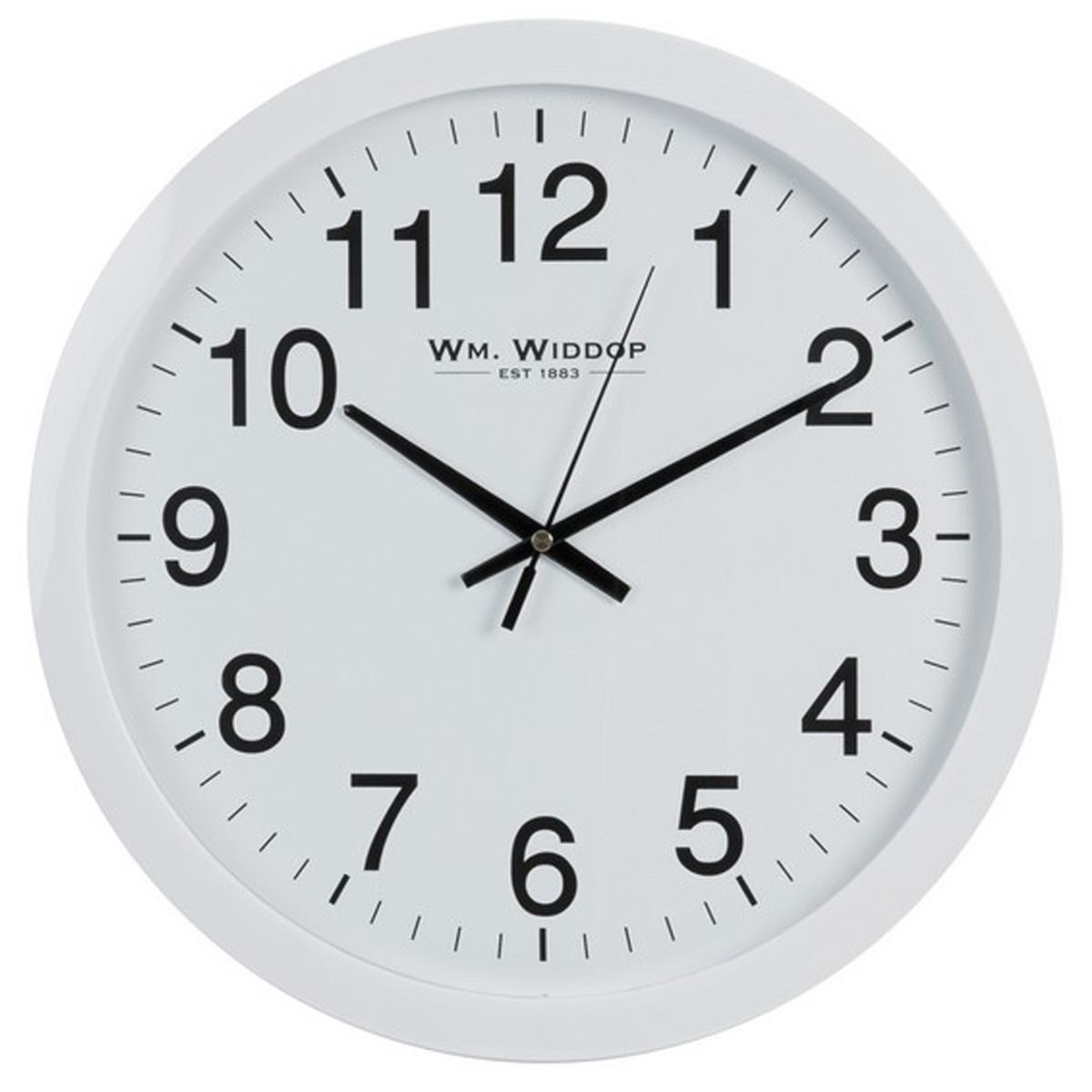Horloge Murale \'Design\' blanc - 40 cm - [Q2083]