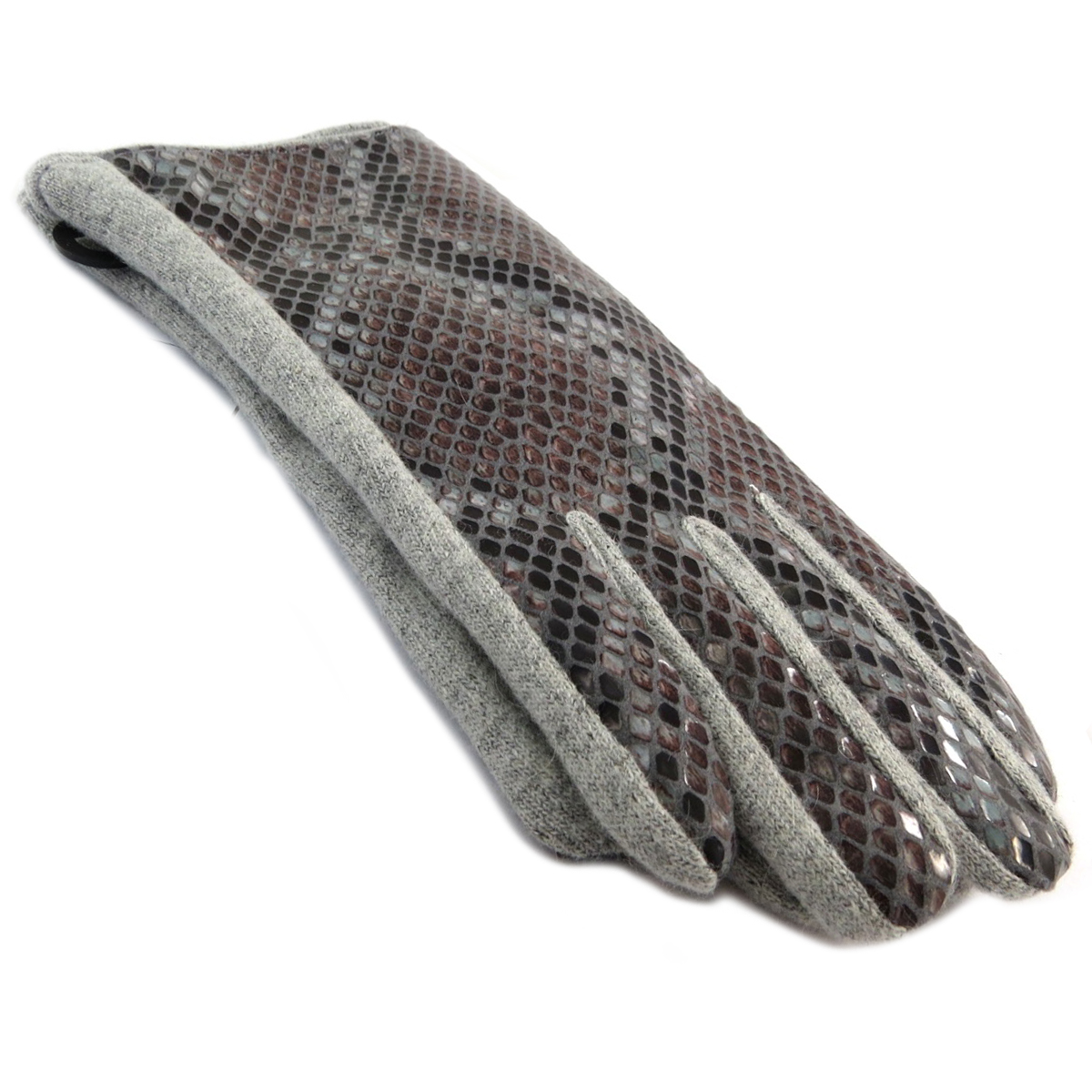 Gants laine \'Clothilde\' gris - [Q5161]