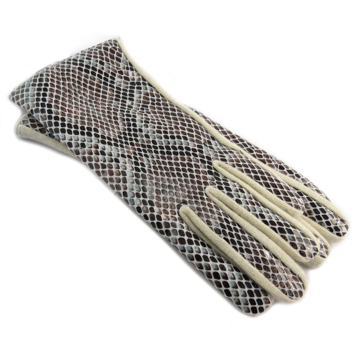 Gants laine \'Clothilde\' beige - [Q5163]
