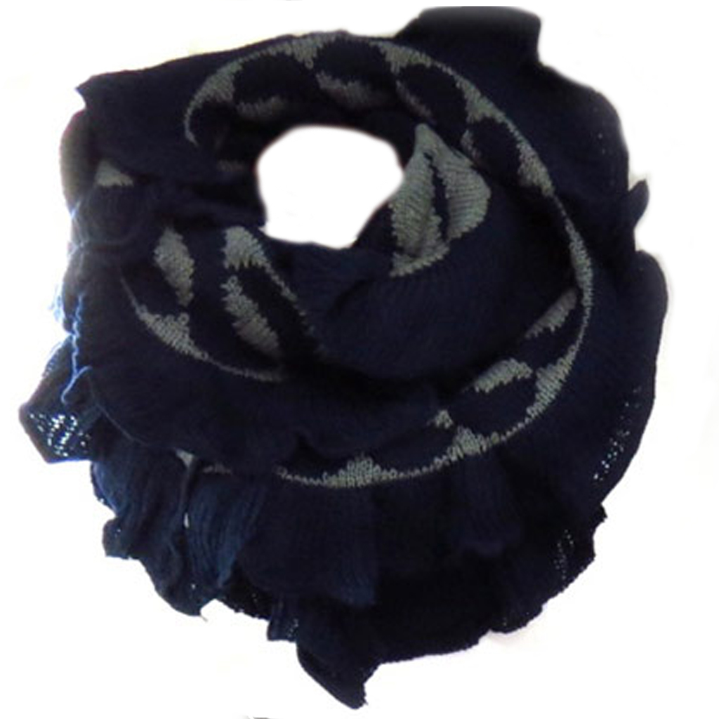 Echarpe tube / snood \'Indispensable\' marine - [Q5198]
