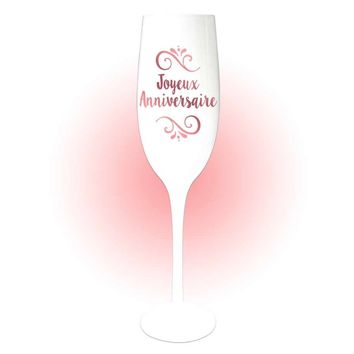 Coupe Flute Champagne Joyeux Anniversaire Blanc Dor Ros gold Coupe Flute Champagne Joyeux Anniversaire Blanc Dor Ros gold
