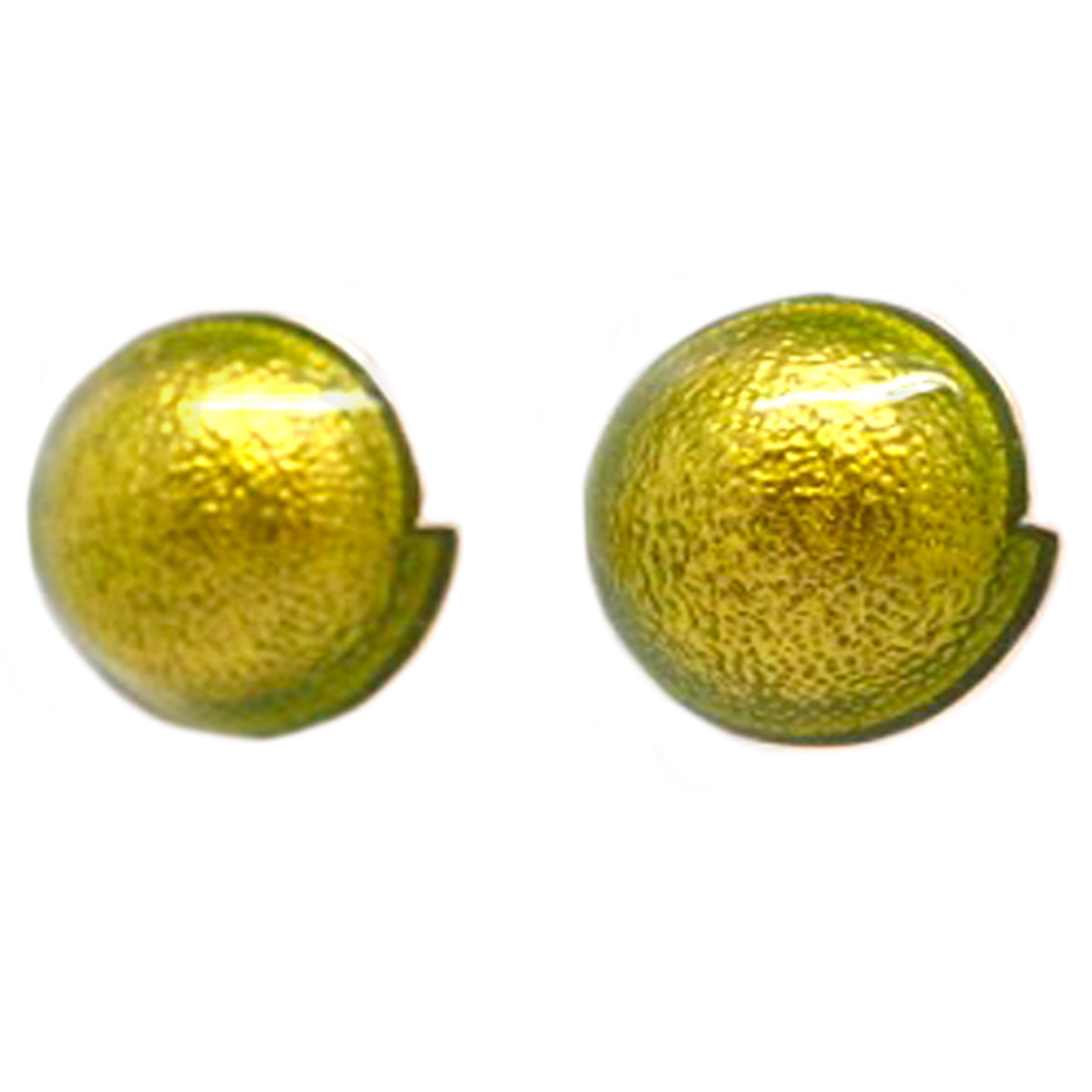 Boucles Créateur \'Nora\' vert anis - 15 mm - [Q8763]