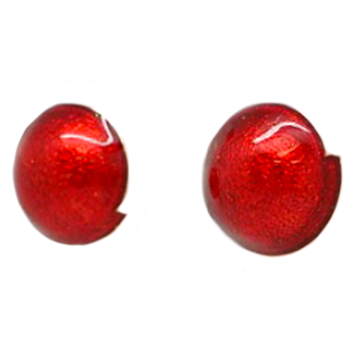 Boucles Créateur \'Nora\' rouge - 15 mm - [Q8766]