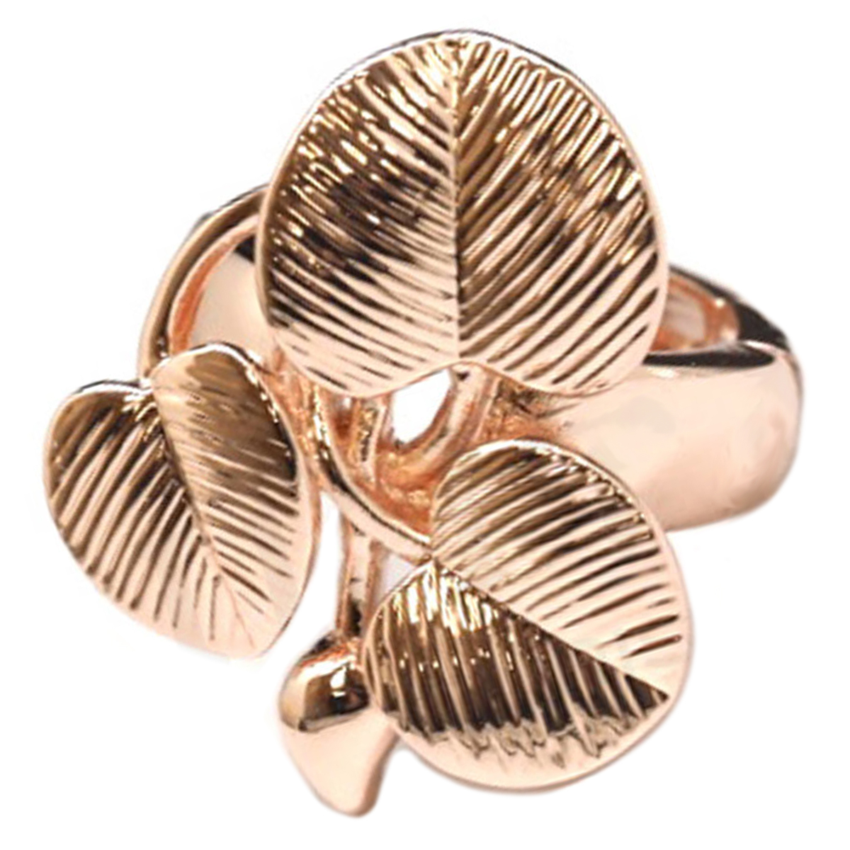 Bague Créateur \'Acapulco\' doré rosé (gold pink) - 28x25 mm - [Q8783]