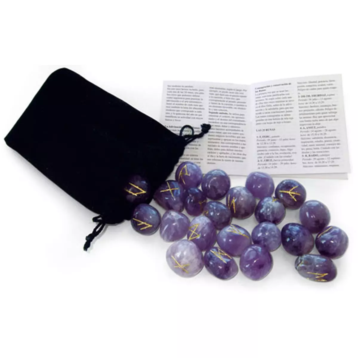 les trésors de lily Coffret 'Runes' améthyste (sagesse humilité concentration) [R0603]