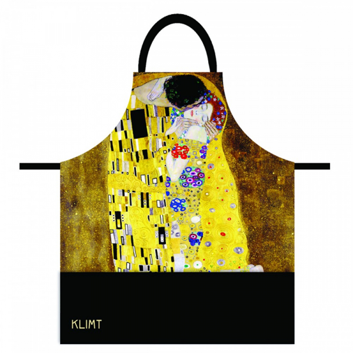 Tablier coton \'Gustav Klimt\' (Le Baiser) - 78x68 cm - [R2002]