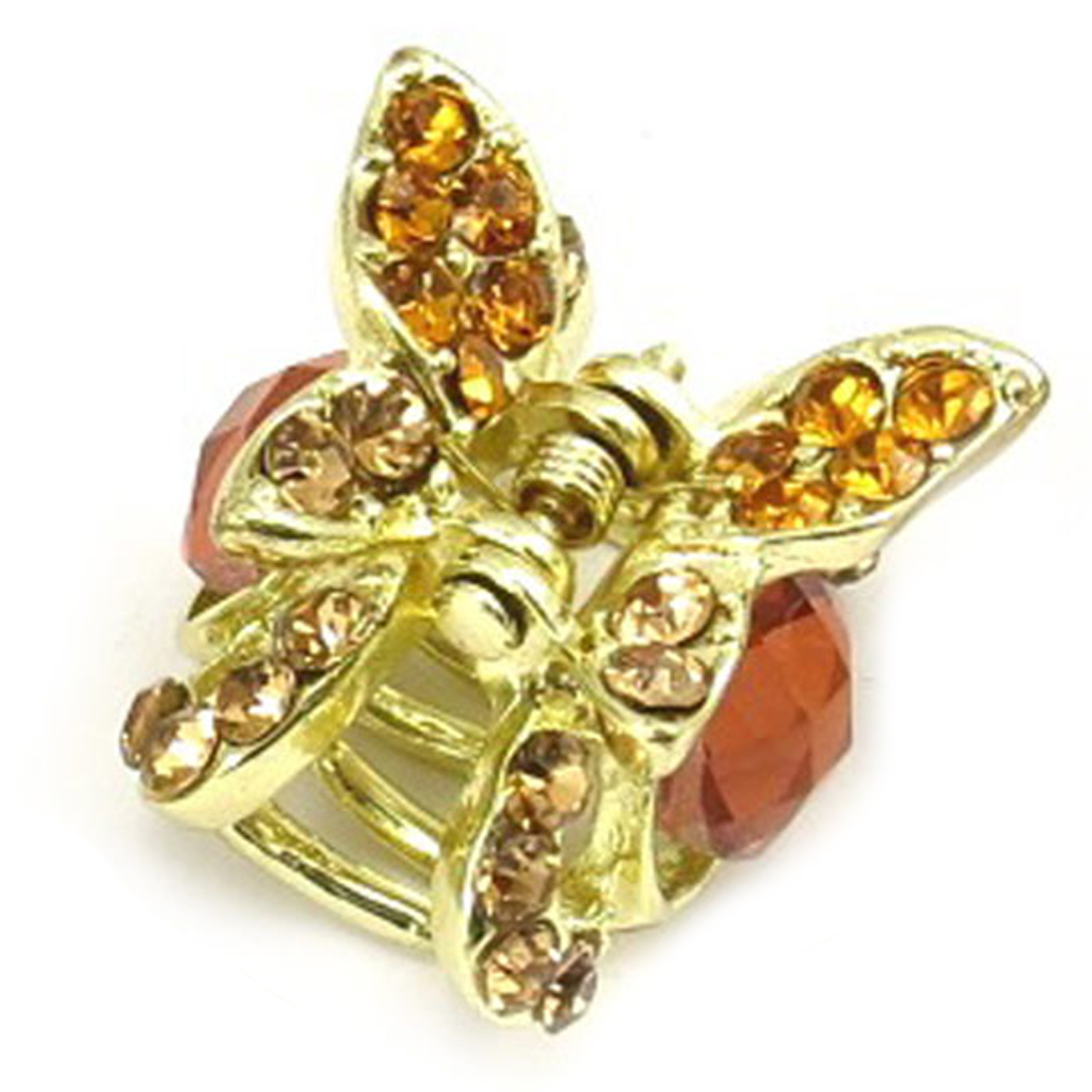 Mini pince créateur \'Sissi\' rose doré (papillon) - 30x30x18 mm - [R5332]