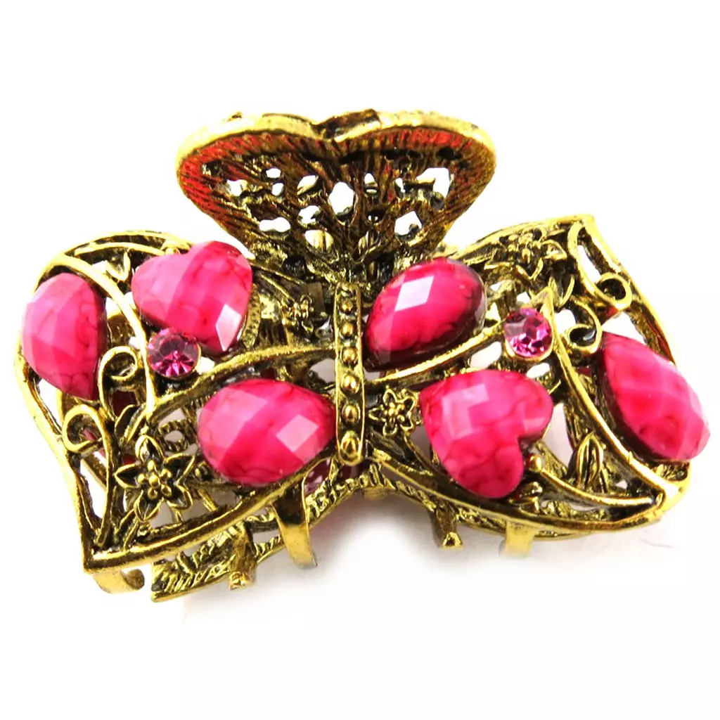 les trésors de lily Pince créateur 'Bohemian Rhapsody' rose doré 5x2 cm [R5348]