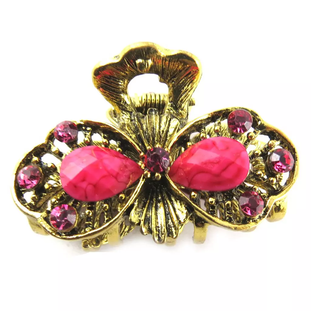 les trésors de lily Pince créateur 'Bohemian Rhapsody' rose doré 45x28 mm [R5374]