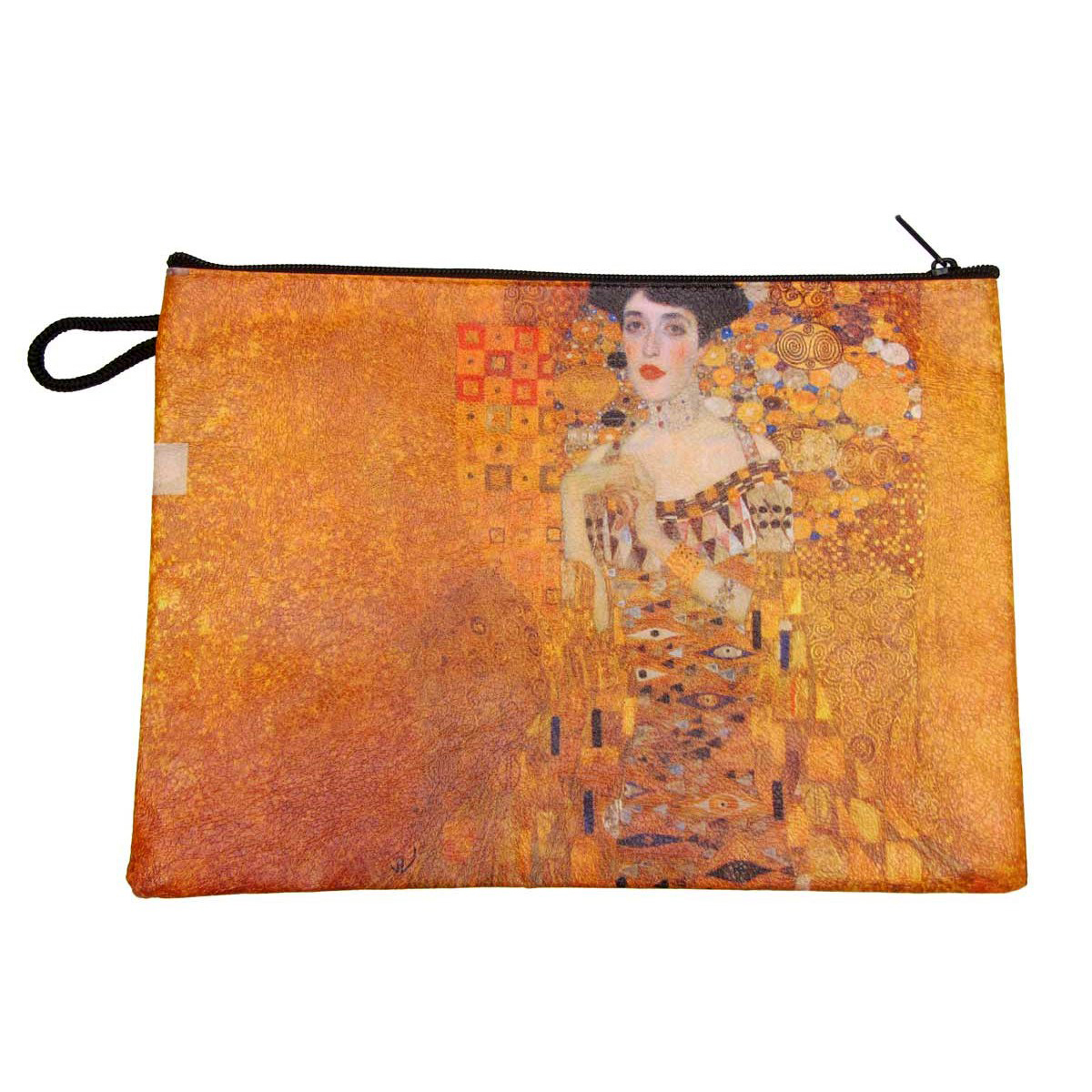 Pochette Trousse à maquillage \'Gustav Klimt\' (portrait d\'Adèle) - 21x16 cm - [R6899]