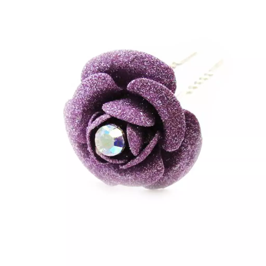 les trésors de lily Picot Créateur 'Rose' Mauve 25 mm [B7983]