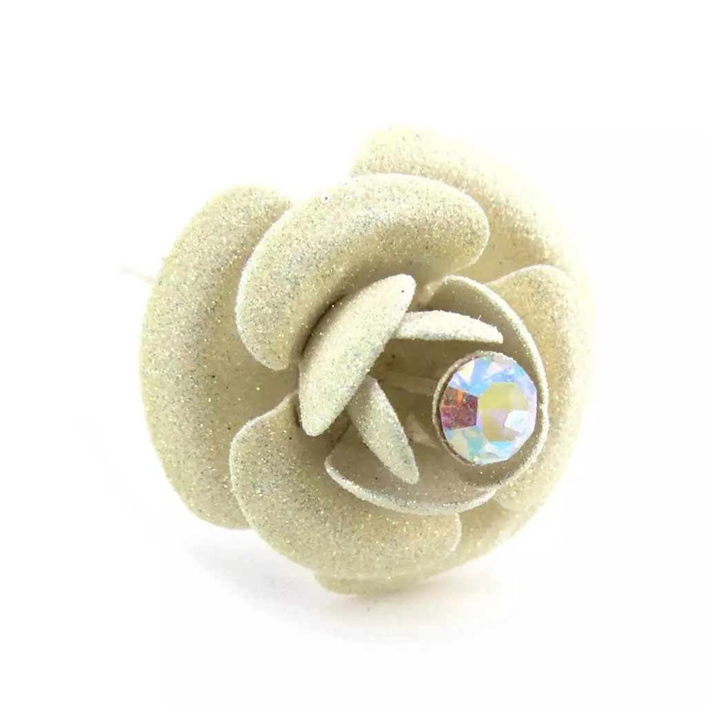 les trésors de lily Picot Créateur 'Rose' Doré Clair 25 mm [B7984]
