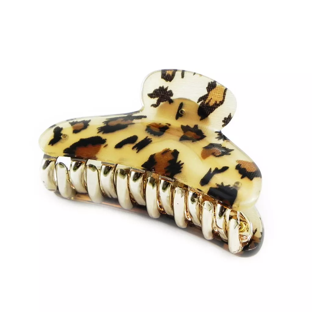 les trésors de lily Pince créateur 'Safari Queen' marron doré 70x35 mm [I2655]