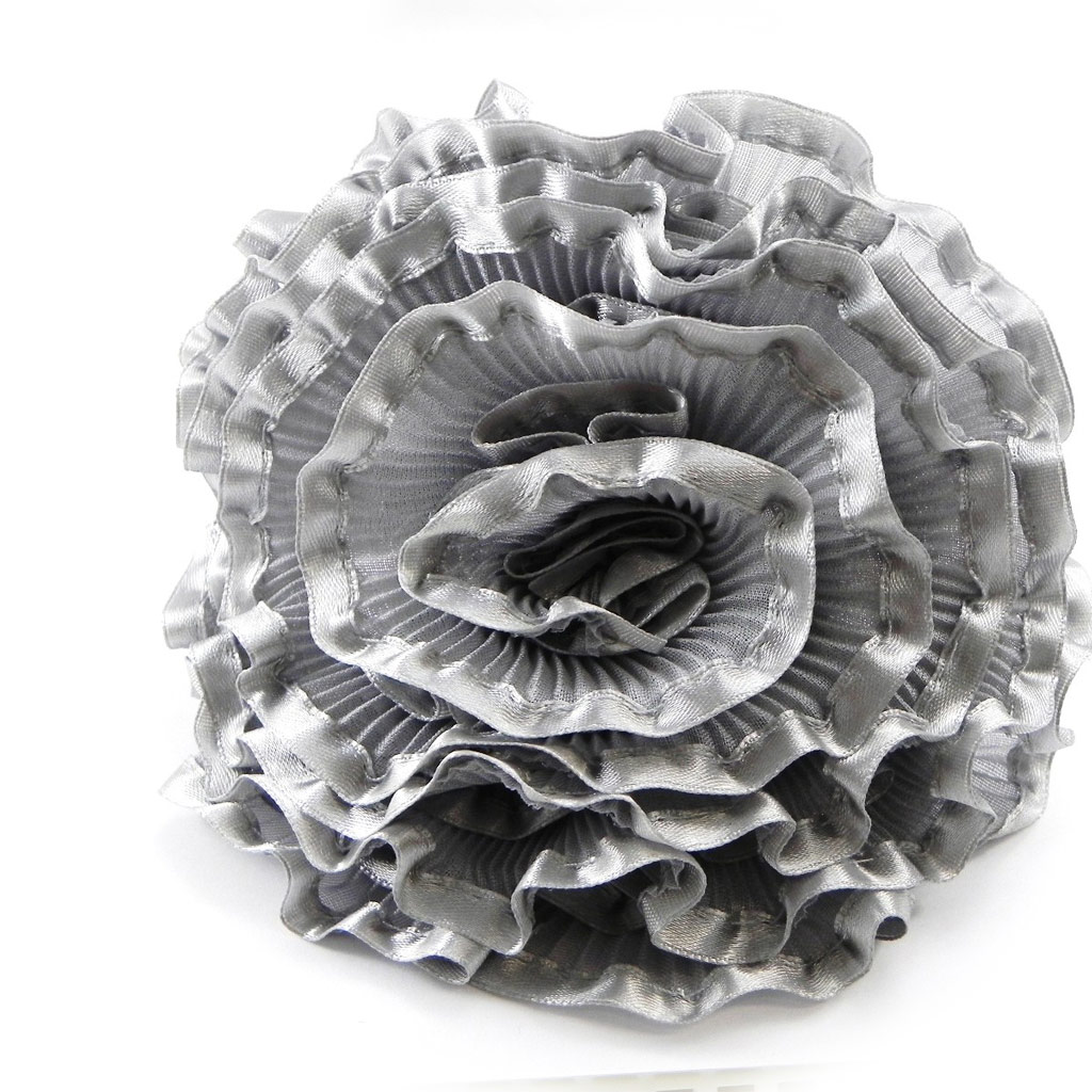 Serre-Tête créateur \'Scarlett\' gris - 13 cm - [I4407]