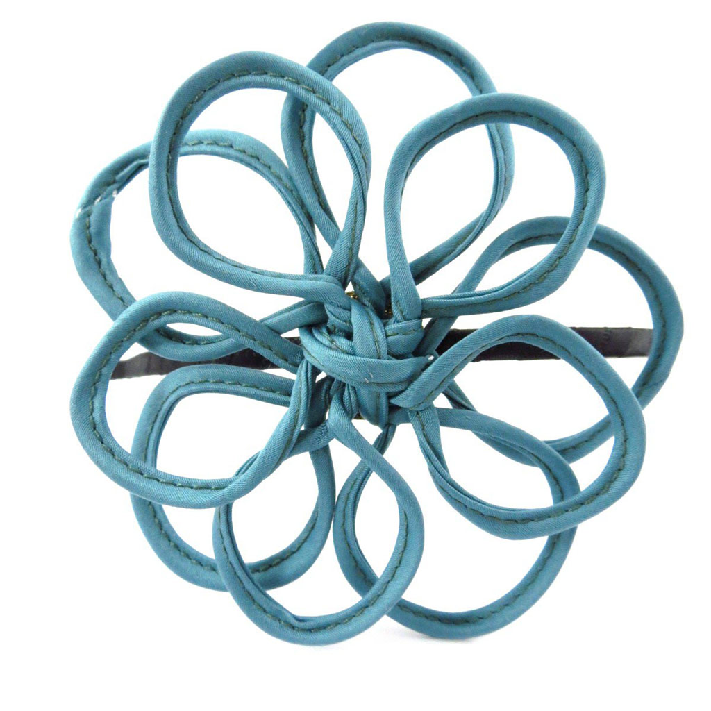 Serre-Tête créateur \'Scarlett\' turquoise - 10 cm - [J5742]