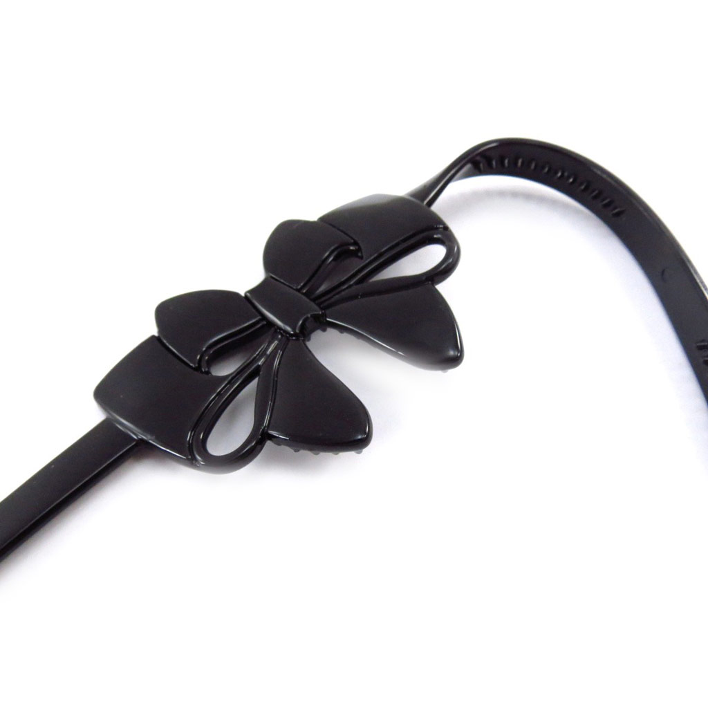 Serre-tête souple \'Noeud\' noir - 70x45 mm - [J5950]