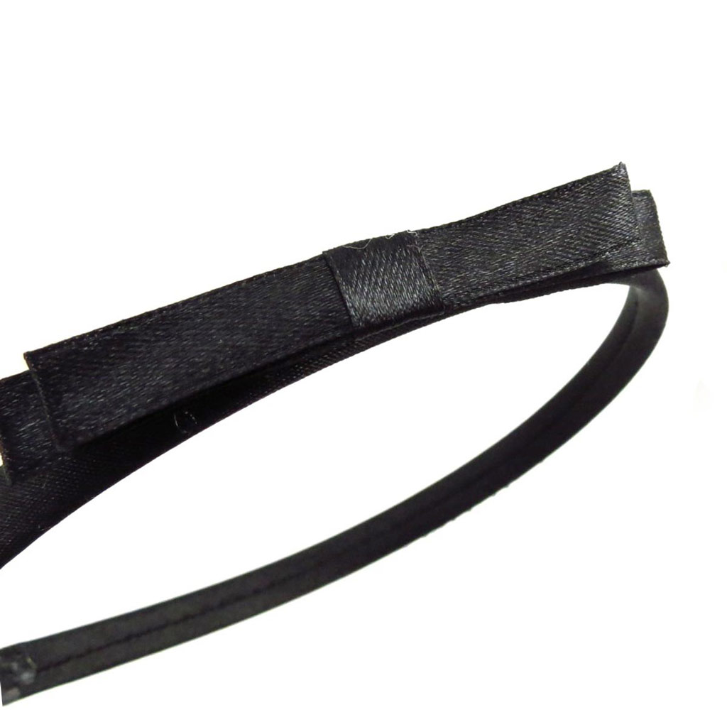 Serre-Tête cérémonie \'Scarlett\' noir - 1 cm - [J6909]
