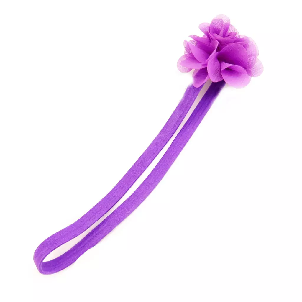 les trésors de lily Bandeau souple 'Scarlett' lilas 6 cm [L1943]