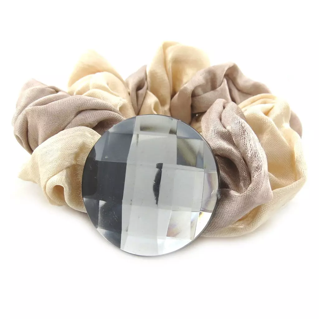 les trésors de lily Chouchou 'Scarlett' beige 25 mm [M1820]