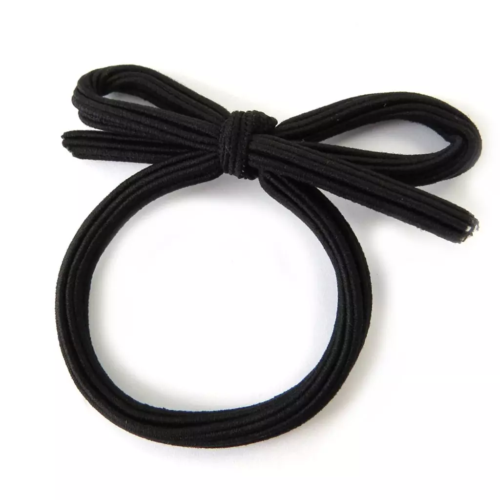 les trésors de lily Chouchou 'Noeud Romantique' noir motif 70x20 mm [M6268]