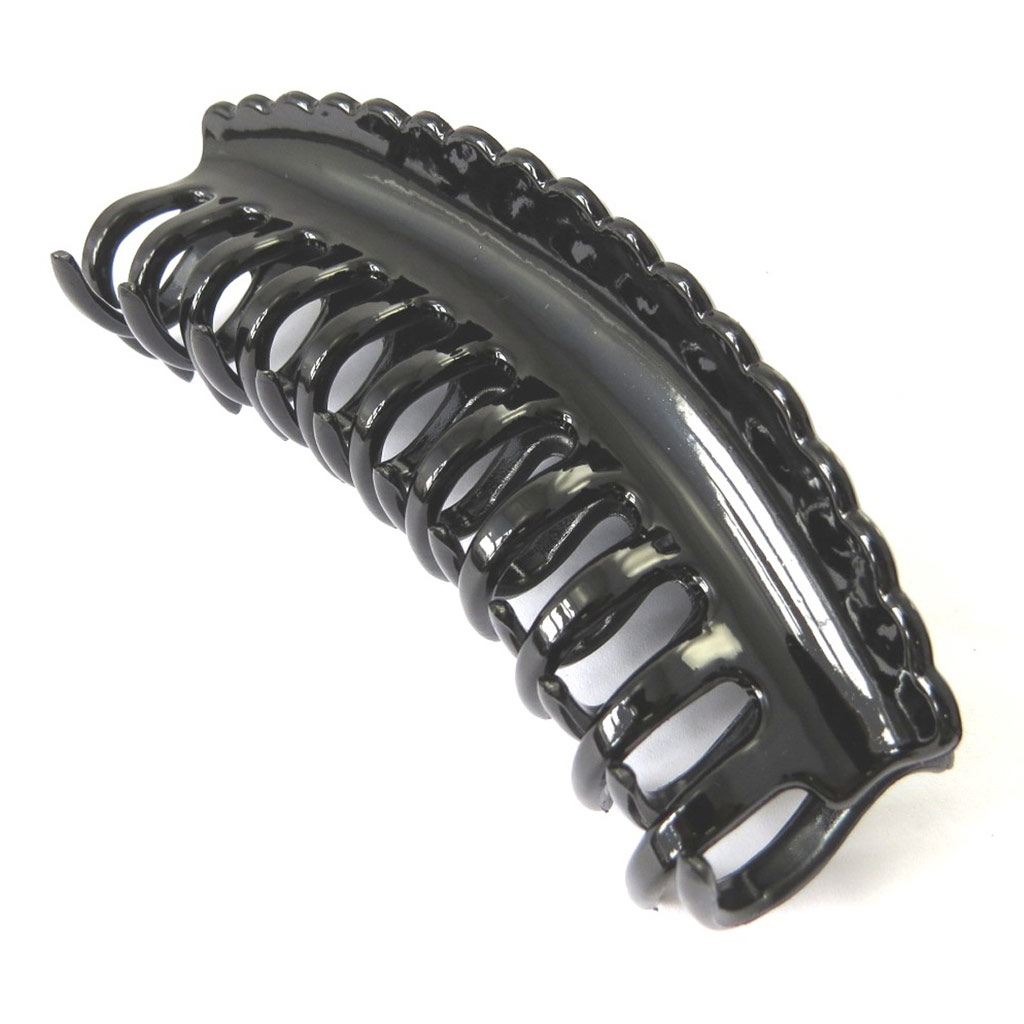 Pince \'Simplicité\' noir - 11x4x3 cm - [M9365]