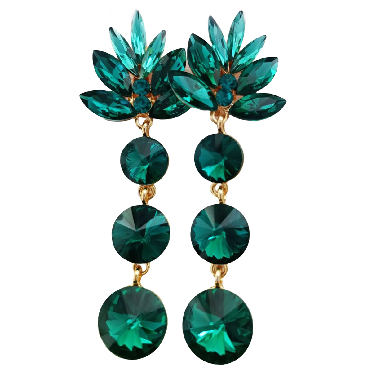 Clips Créateur \'Sissi\' vert - 85x30 mm - [R7520]