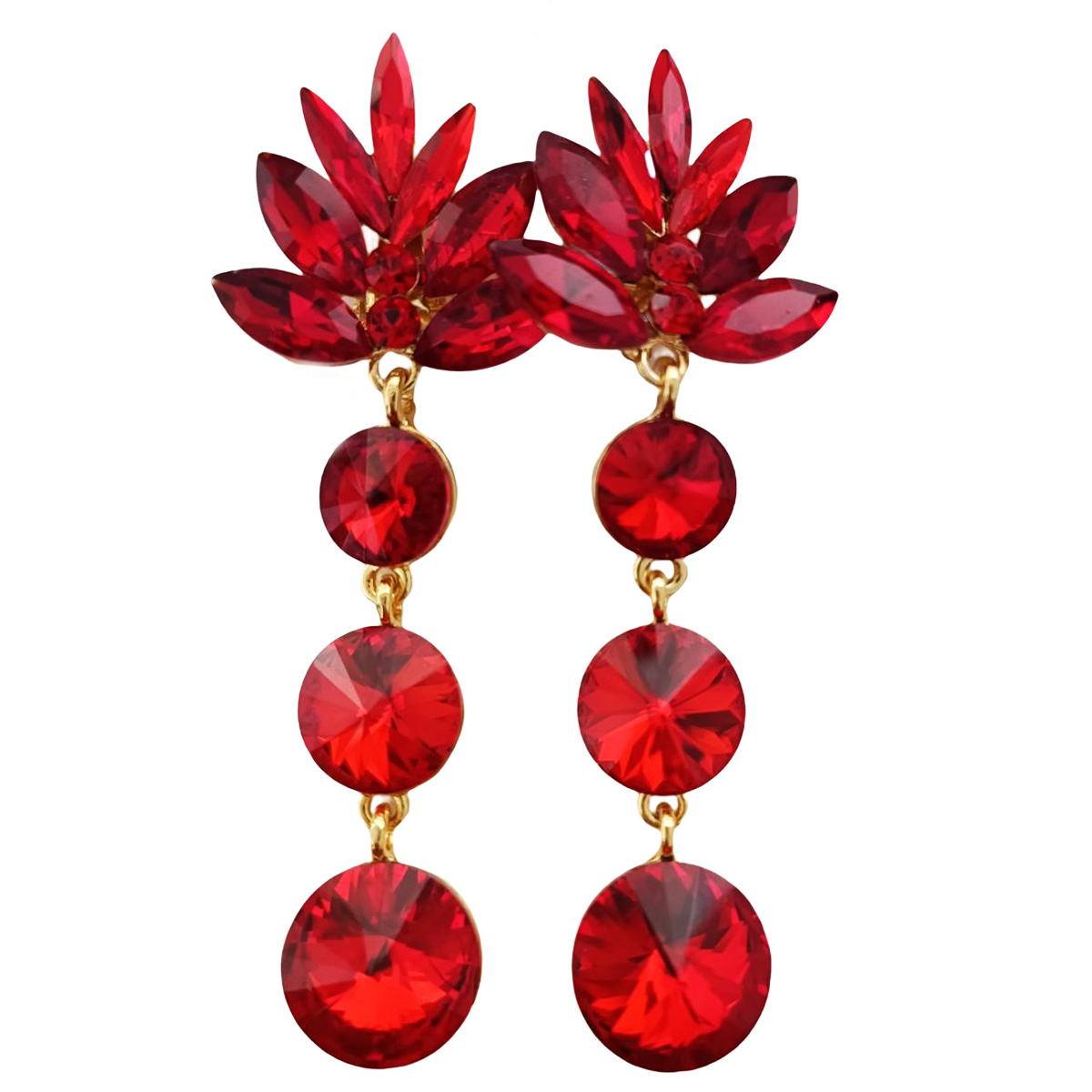 Clips Créateur \'Sissi\' rouge - 85x30 mm - [R7521]