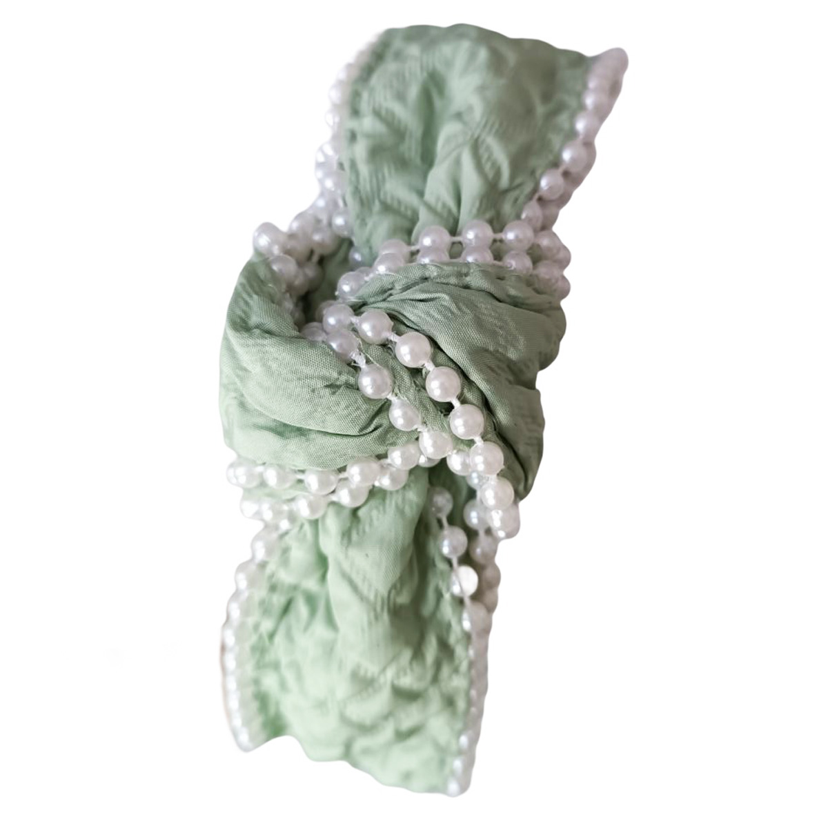 Serre-Tête créateur \'Scarlett\' vert - 35 mm - [R7569]