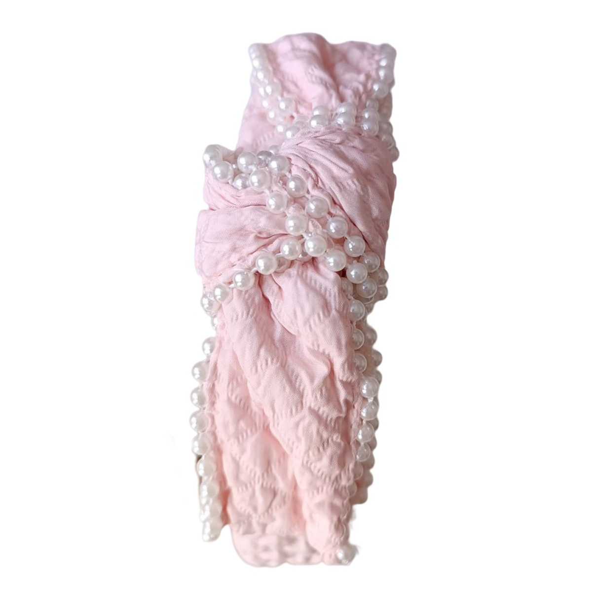 Serre-Tête créateur \'Scarlett\' rose - 35 mm - [R7573]