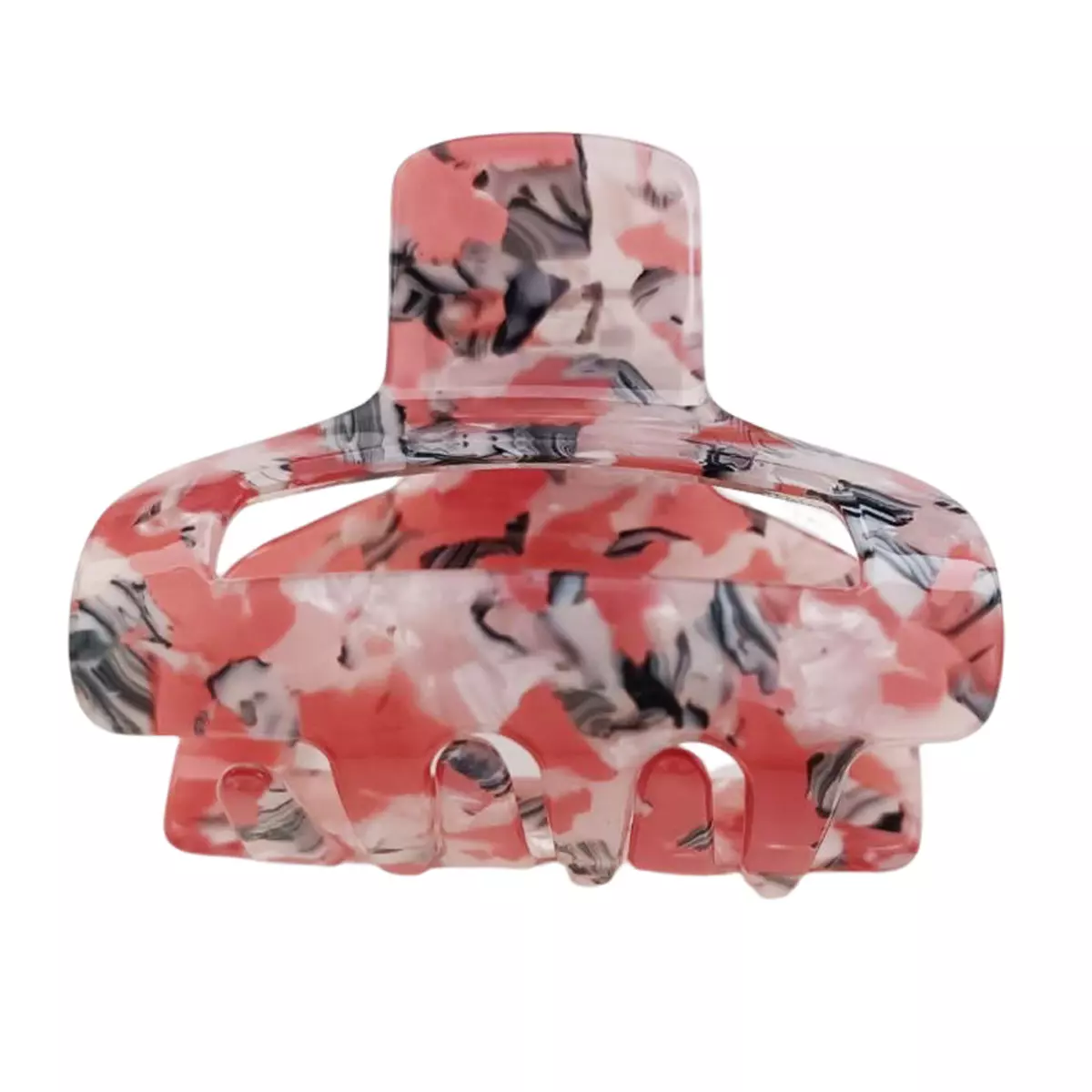 les trésors de lily Pince crabe créateur 'Scarlett' rose 55x40 mm [R7618]