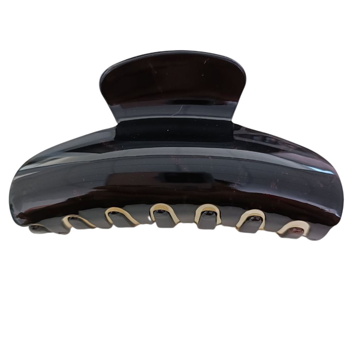 Pince crabe créateur \'Scarlett\' noir - 9x4 cm - [R7632]