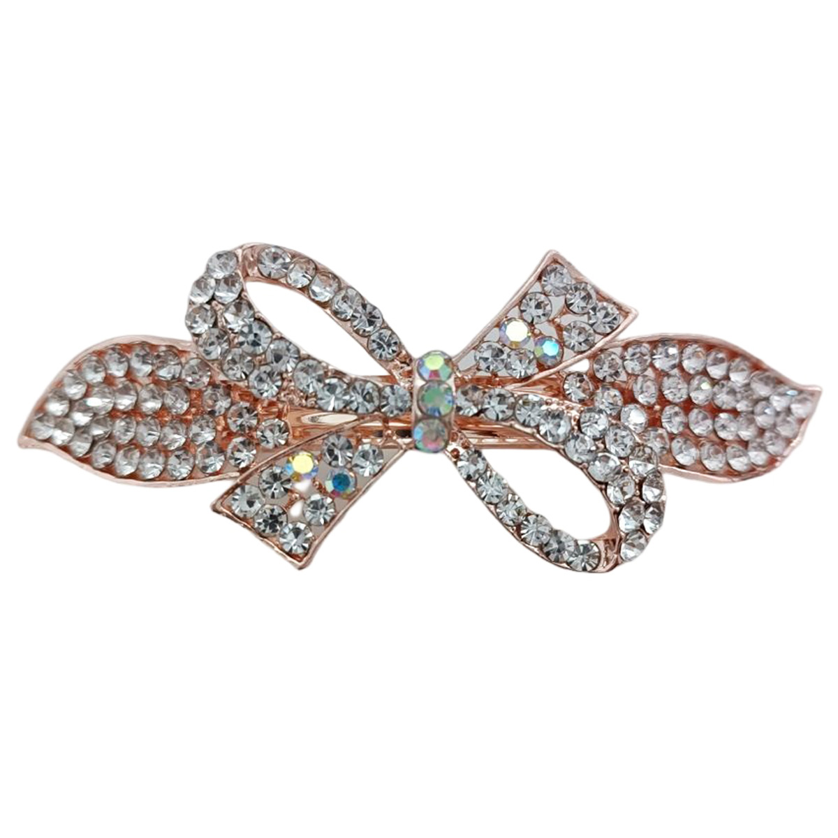 Barrette créateur \'Sissi\' blanc - 80x30 mm - [R7669]