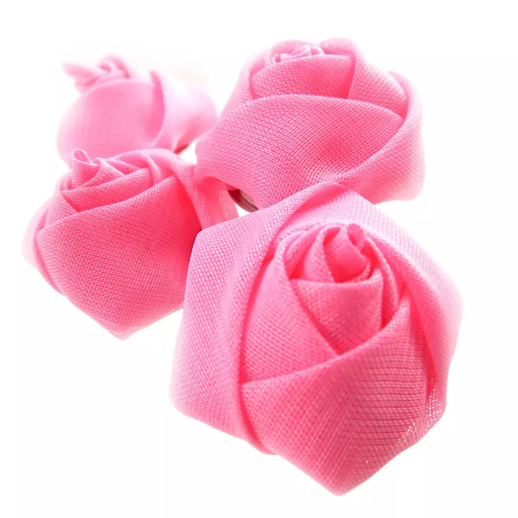 les trésors de lily Picot à chignon 'Scarlett' rose 35 mm [R7814]