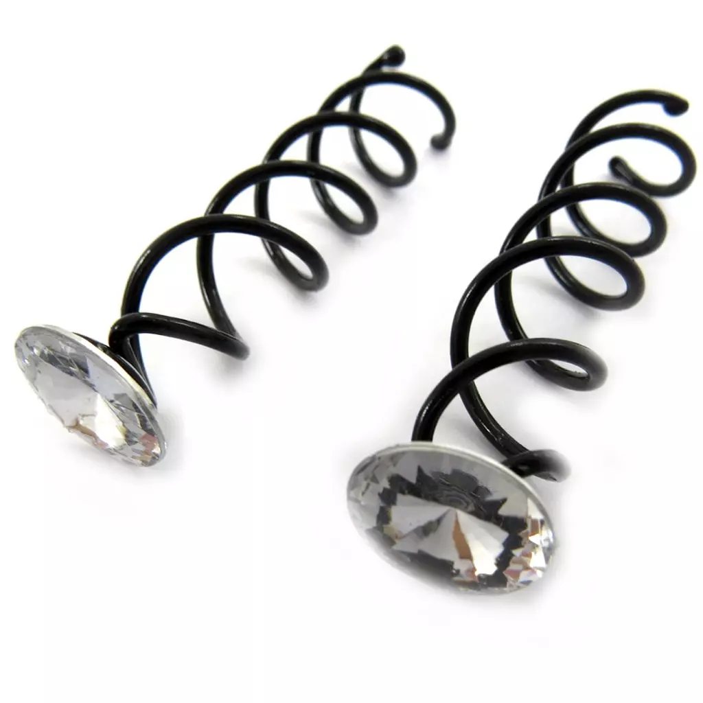 les trésors de lily Tortilla spirale chignon 'Scarlett' gris fumé 6 cm [R7870]
