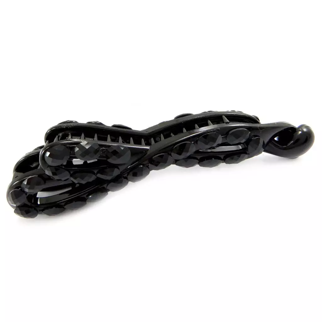 les trésors de lily Barrette américaine 'Scarlett' noir 105x30 mm [R7877]