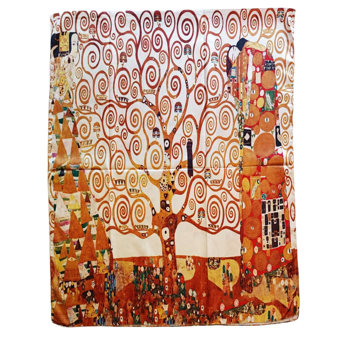 Foulard en soie \'Gustav Klimt\' Arbre de Vie -  180x70 cm - [R7983]