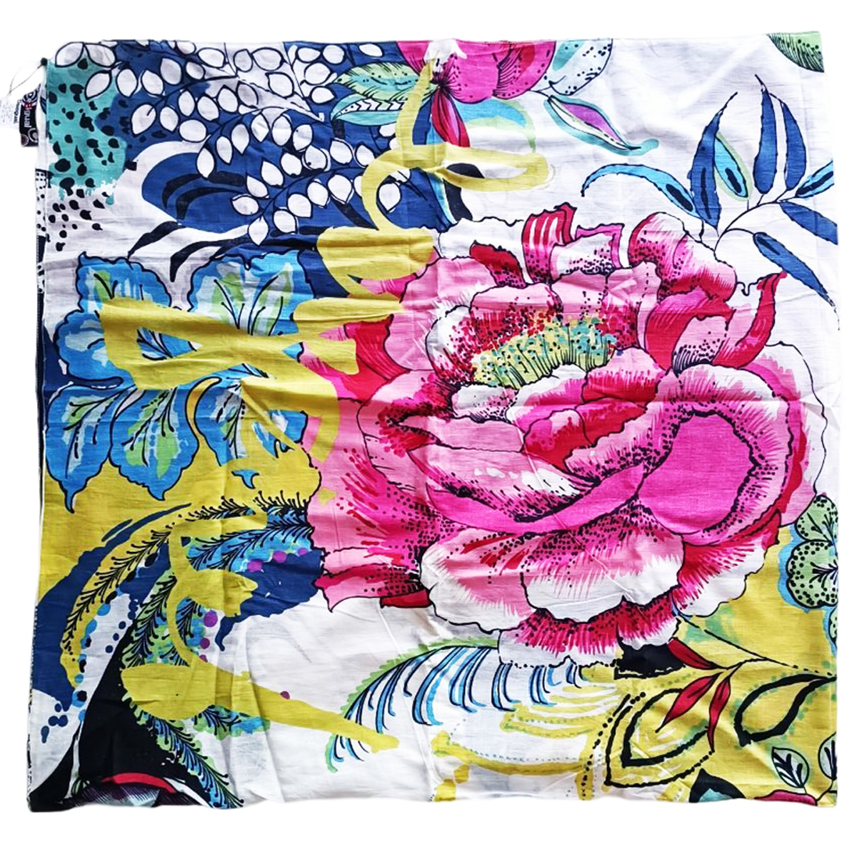 Écharpe coton \'Desigual\' multicolore - 130x130 cm - [R7990]