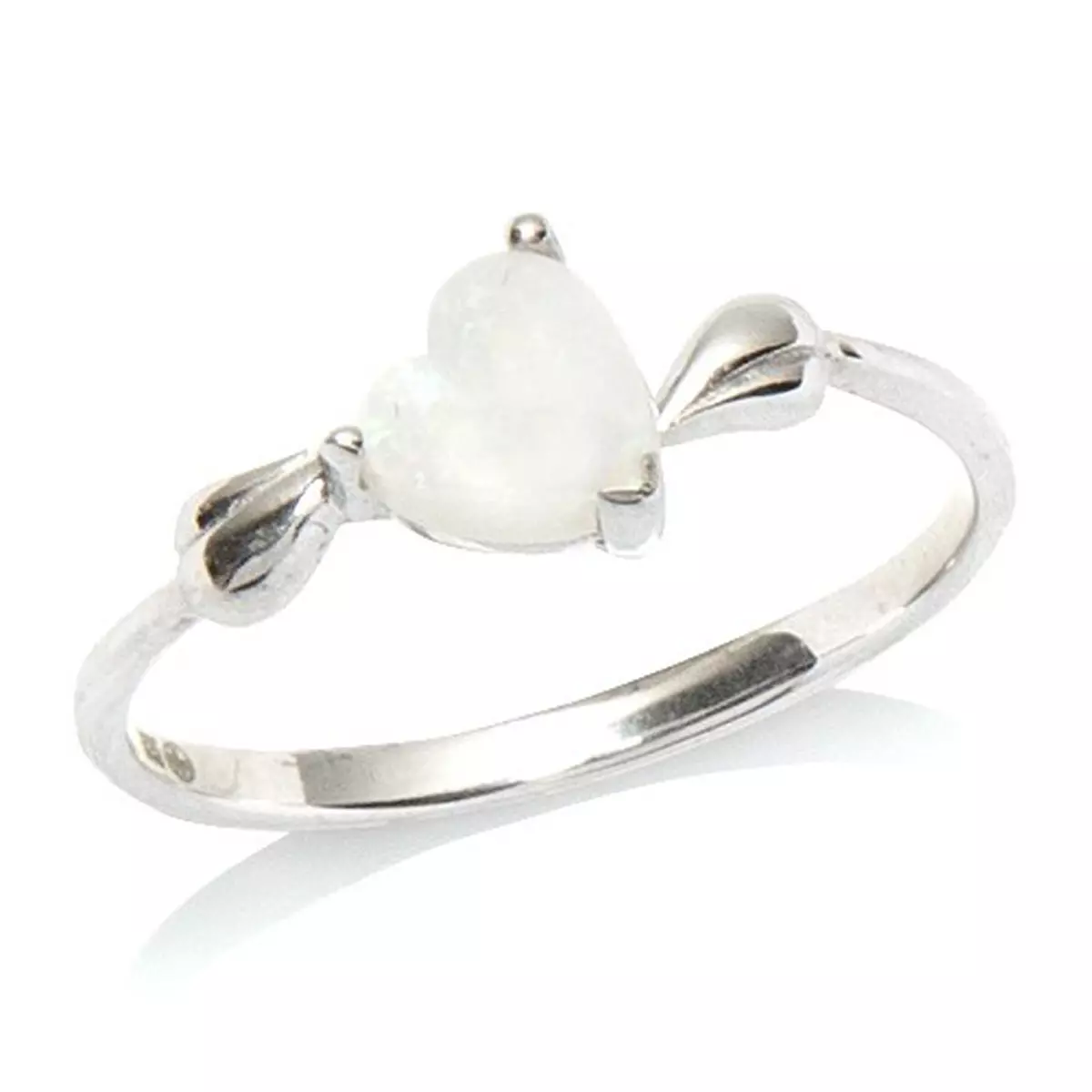 les trésors de lily Bague Argent 'Déesse Opale' Blanc argenté (rhodié) 7 mm [E8681]