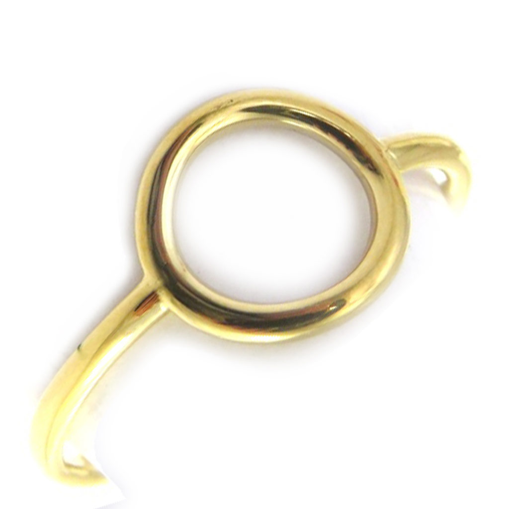 Bague Plaqué Or \'Zen\' doré - 9 mm - [N2525]