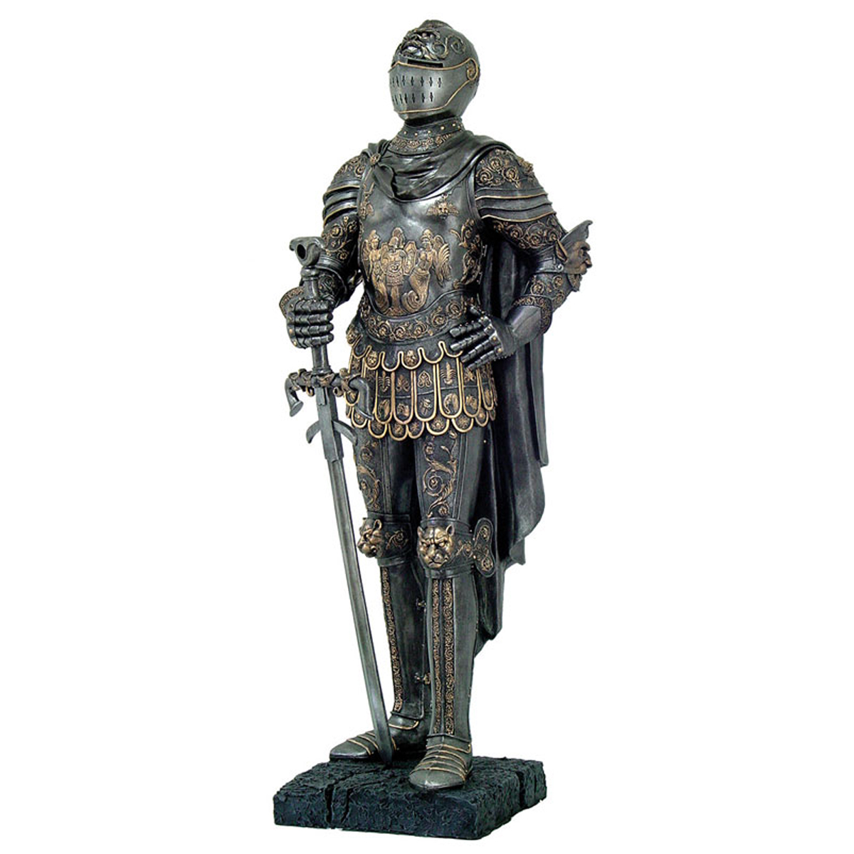 Figurine créateur \'Chevalier Armure\' gris - 100 cm - [Q4111]