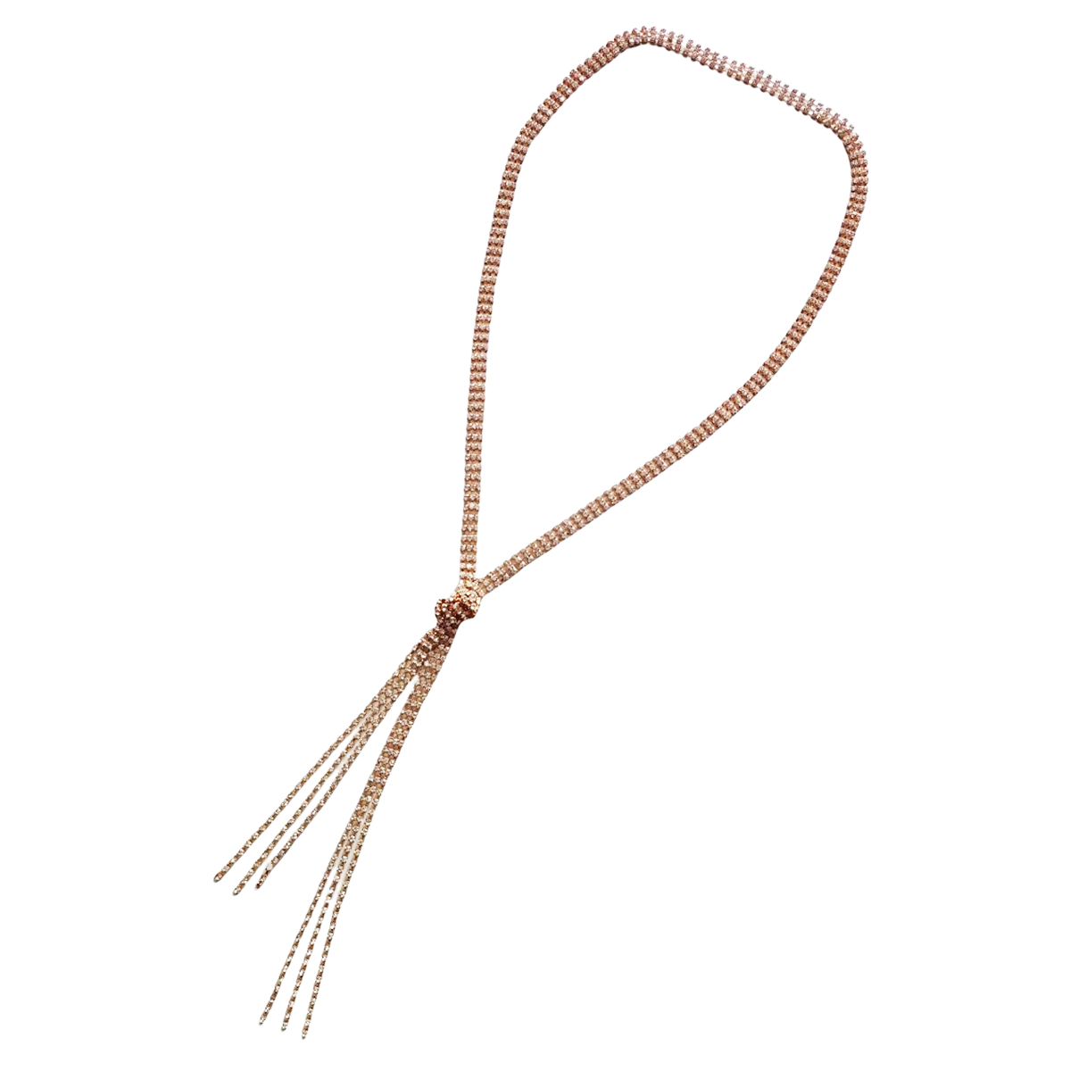 Sautoir Créateur \'Sissi\' blanc doré - 90 cm 8 mm  - [R8148]