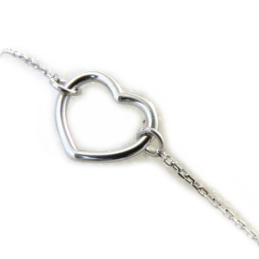 Bracelet Argent \'Love\' argenté (rhodié) - 11x10 mm - [N2838]