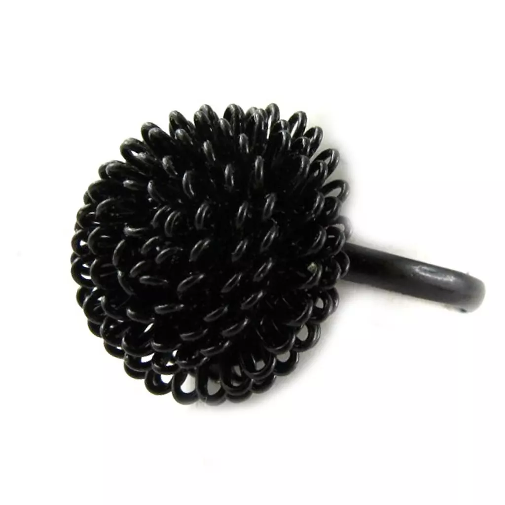 les trésors de lily Bague ajustable 'Scarlett' noir 15 mm [R8288]